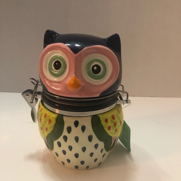 Owl salt and pepper shaker plus jar - Picture 2 of 6